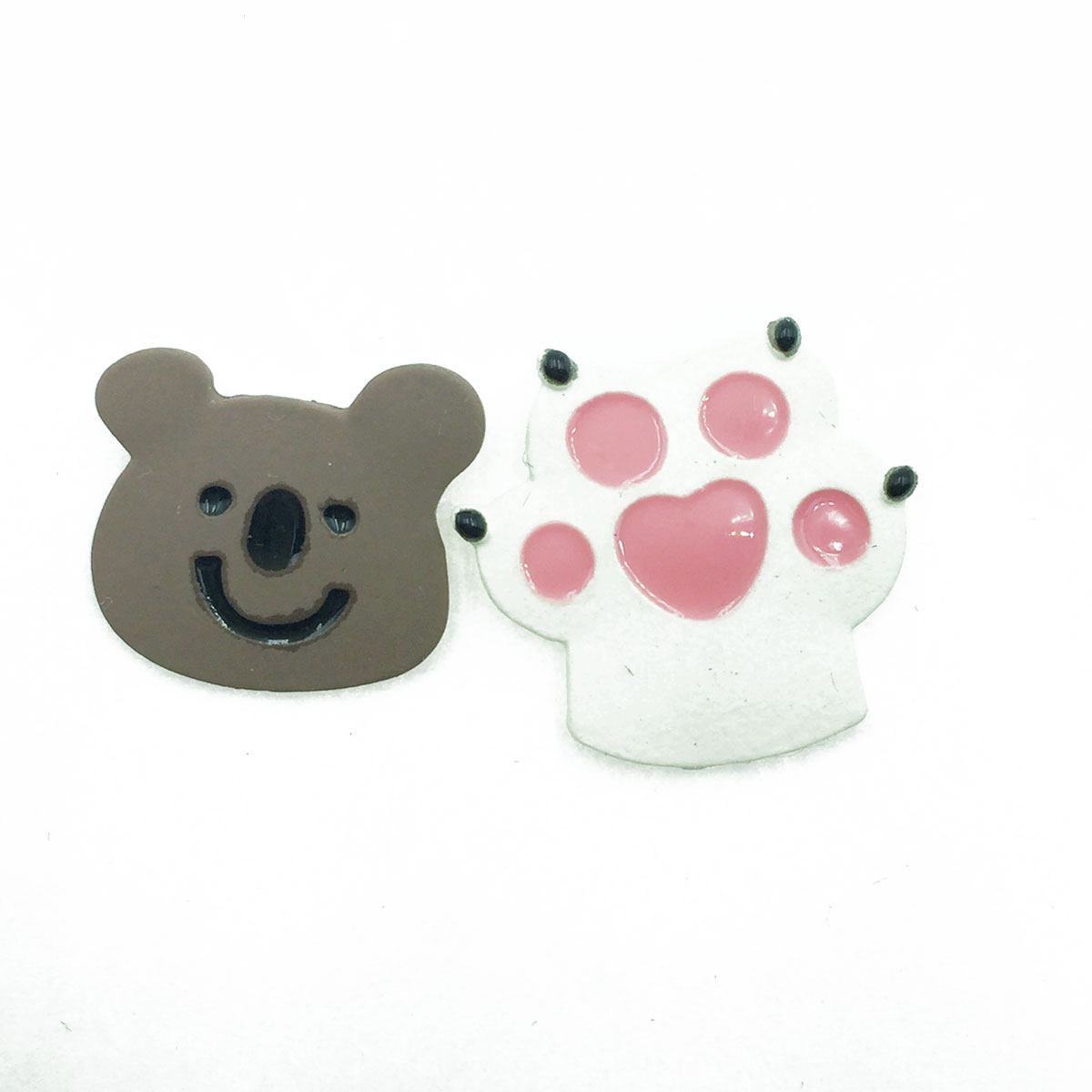 韓國 925純銀 小熊 熊掌 可愛 趣味 耳針式耳環