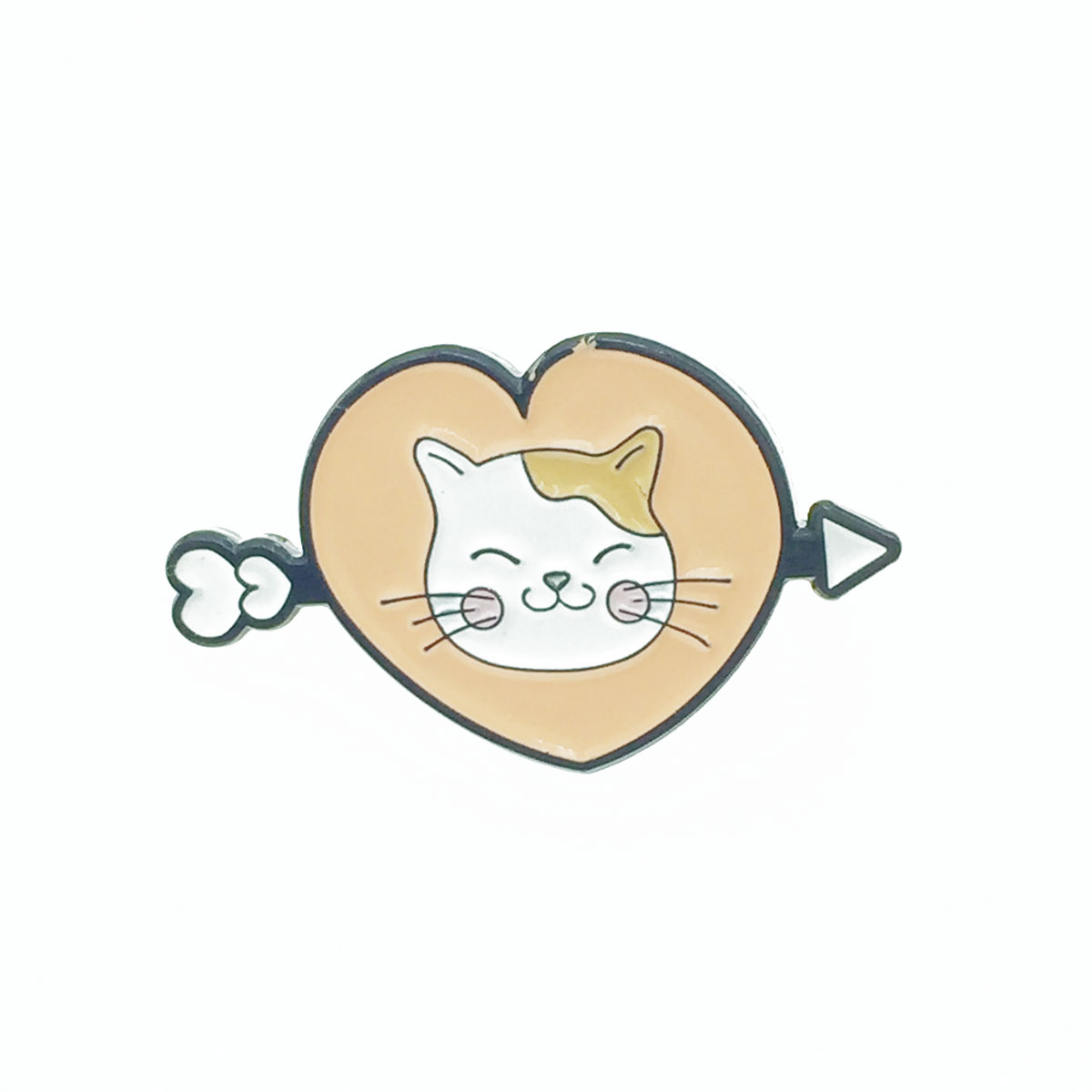 韓國 貓咪 愛心 胸針