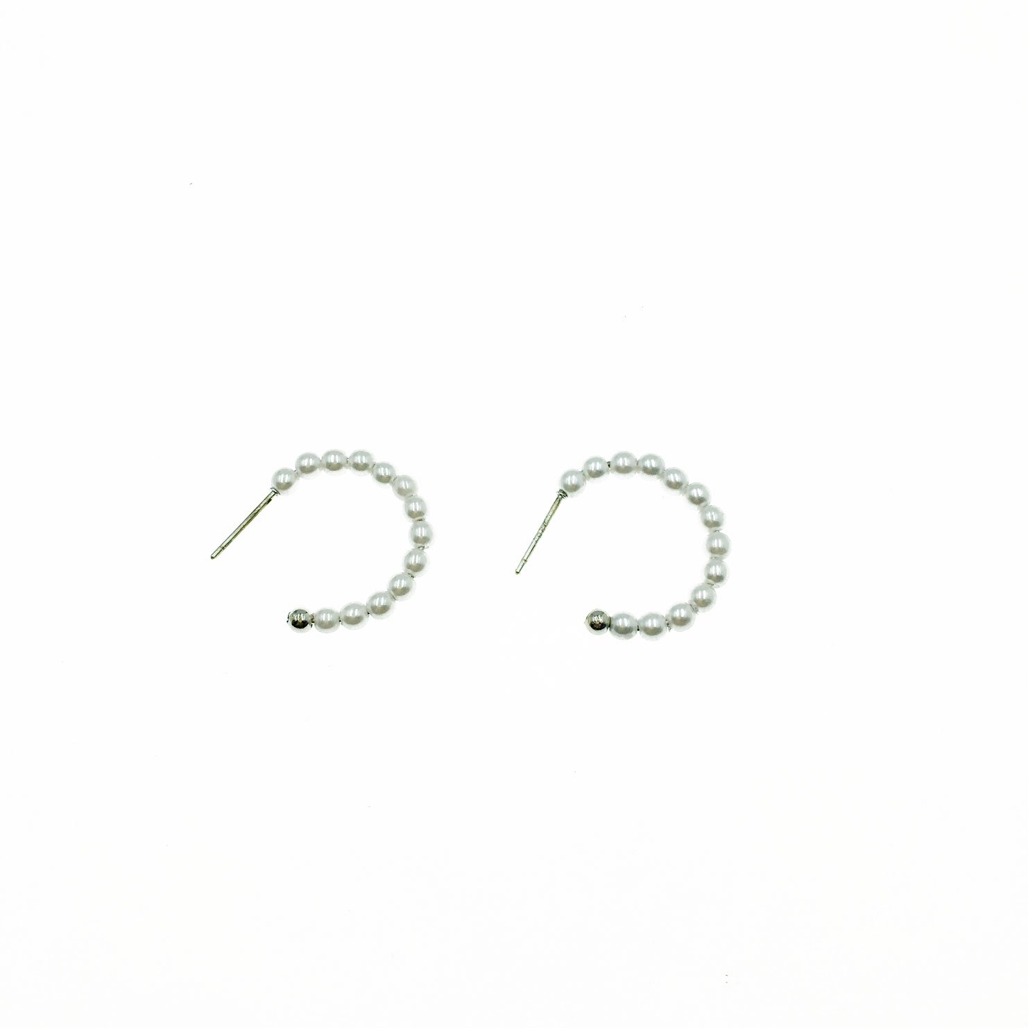 韓國 925純銀 珍珠 串珠 氣質 優雅 耳針式耳環