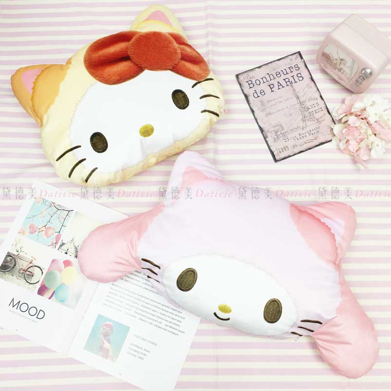 大頭造型抱枕 三麗鷗 Hello Kitty 美樂蒂 抱枕 日本進口正版授權