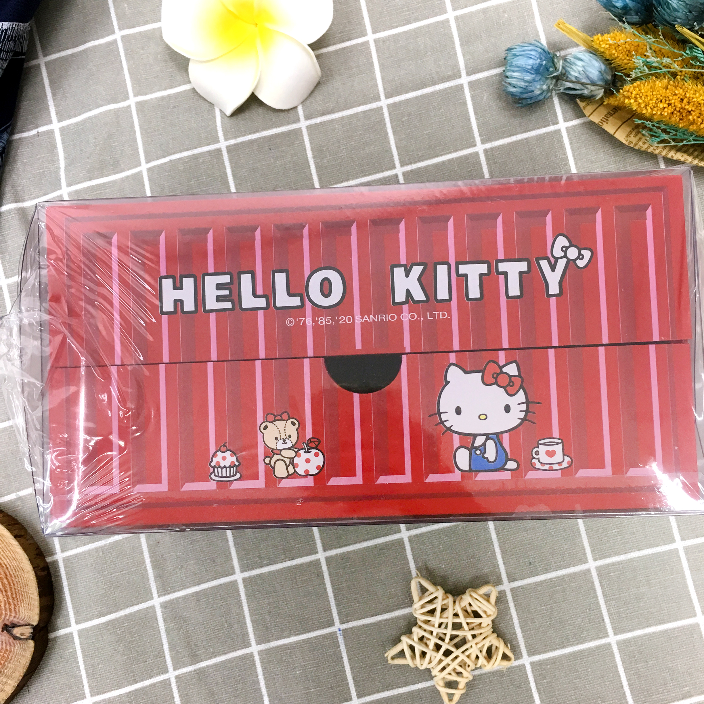 三格單抽貨櫃盒 三麗鷗 Hello Kitty 收納盒 居家 收納 正版授權