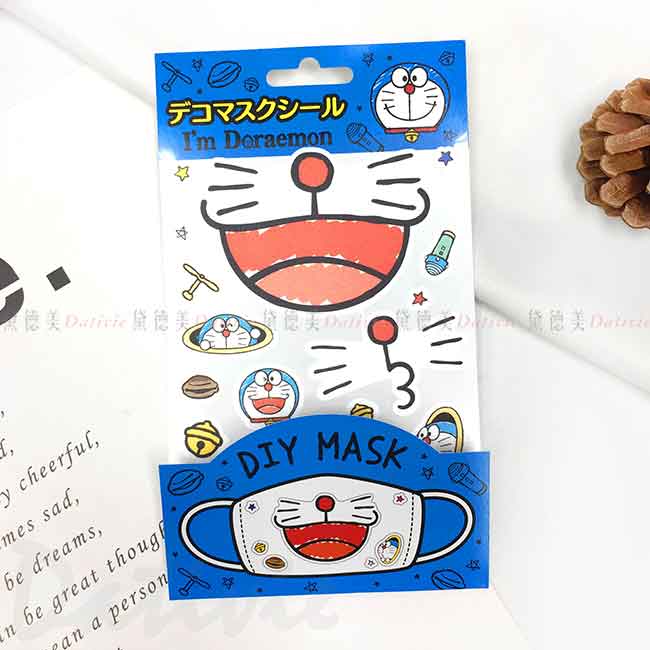 口罩貼紙 Sanrio 哆啦A夢 DIY MASK DORAEMON 造型貼紙 日本進口正版授權