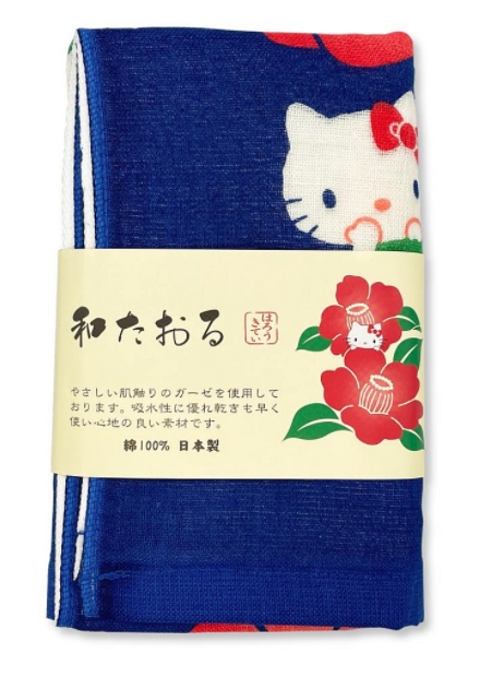 Hello Kitty 日本製 紗布長毛巾 日本進口正版授權