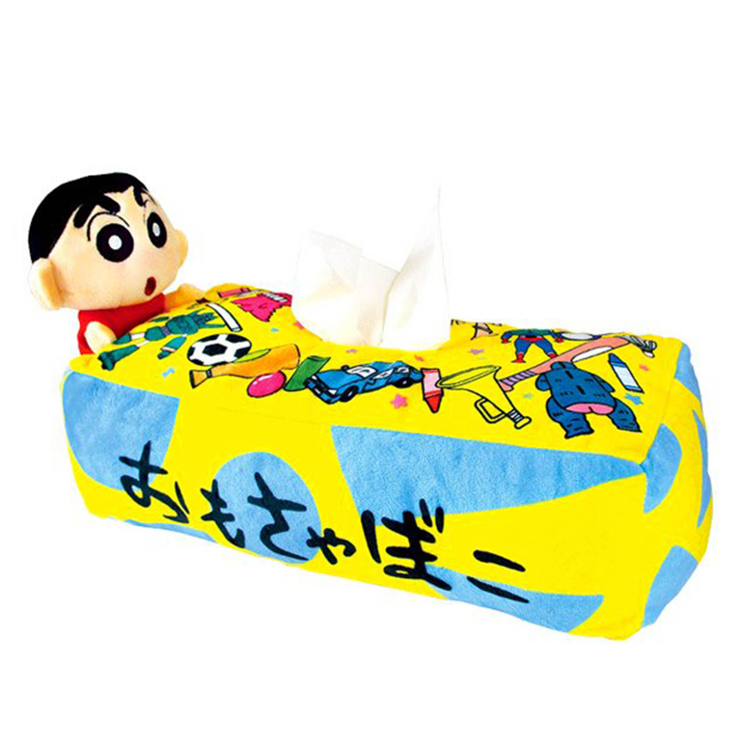 造型絨毛面紙盒-蠟筆小新 Crayon Shin Chain クレヨンしんちゃん Teas Factory 日本進口正版授權
