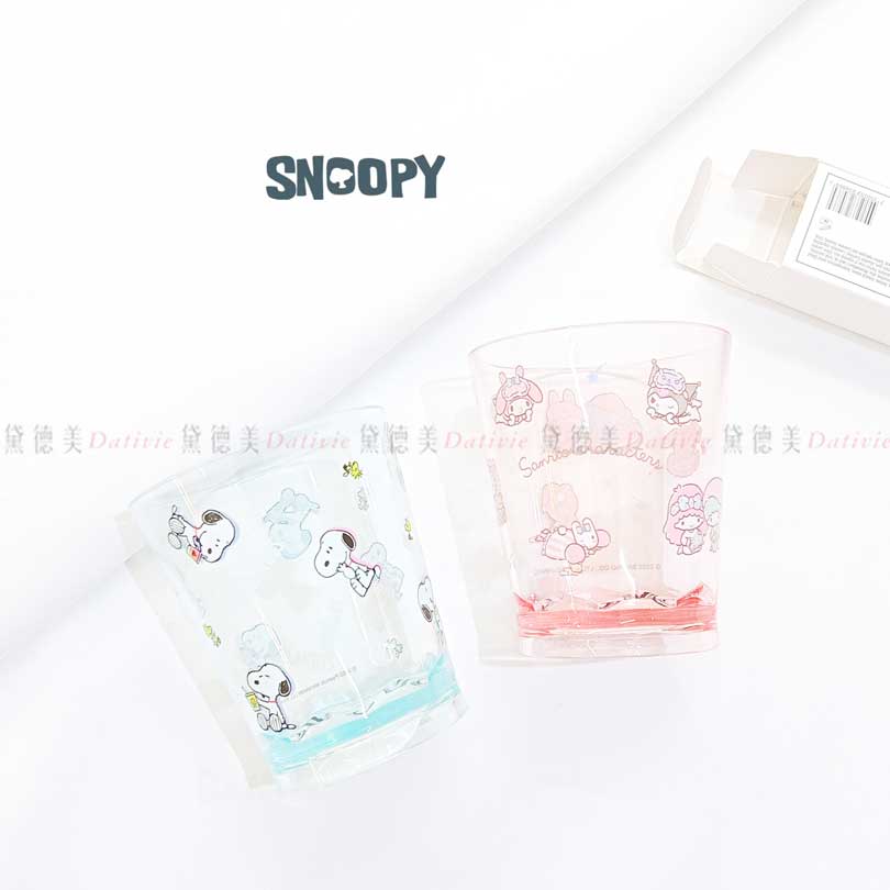 塑膠水杯-角色集合 三麗鷗 史努比 Sanrio SNOOPY PEANUTS 日本進口正版授權