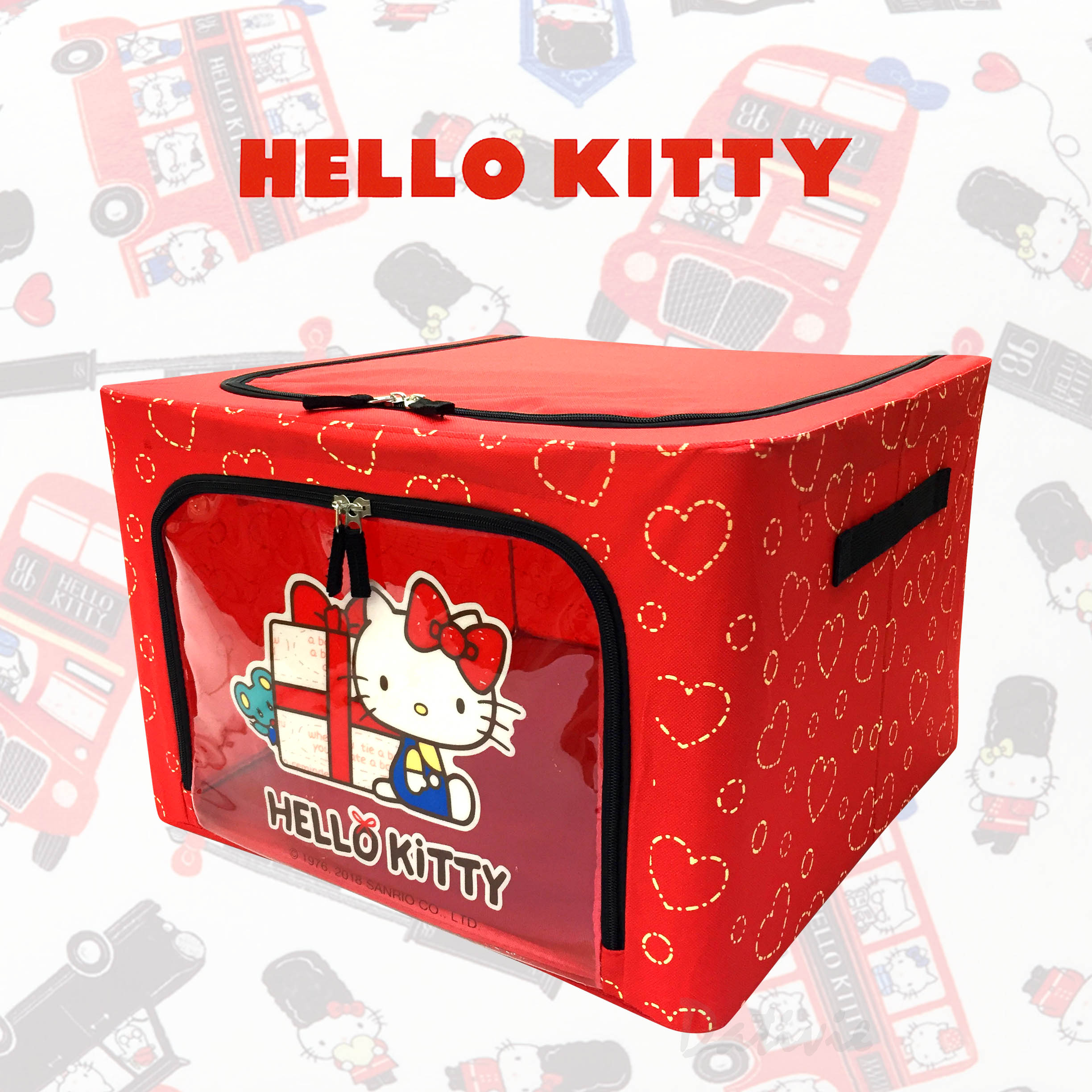 百納箱 50L-凱蒂貓 HELLO KITTY 三麗鷗 Sanrio 正版授權