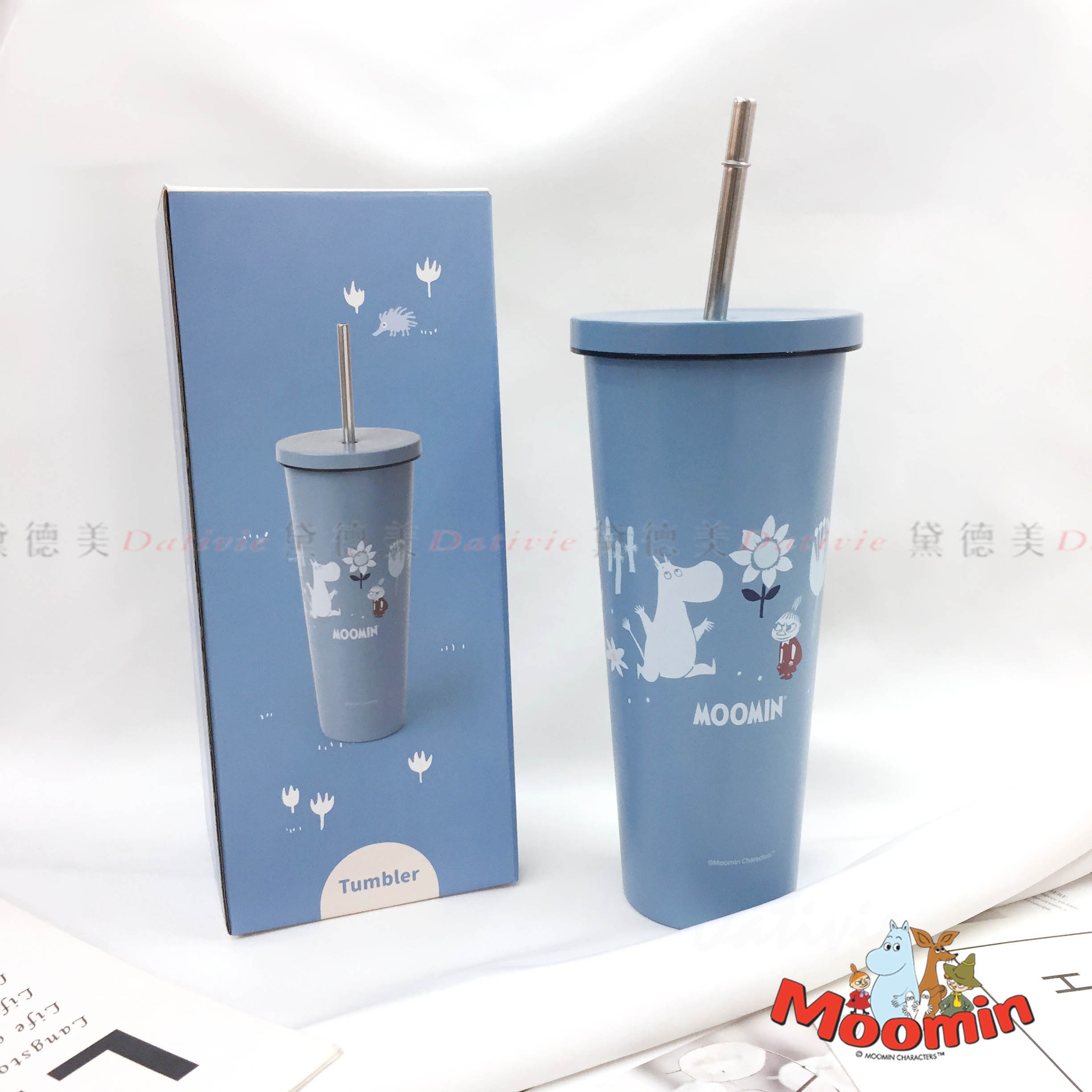 不鏽鋼吸管杯-嚕嚕米 Moomin 正版授權