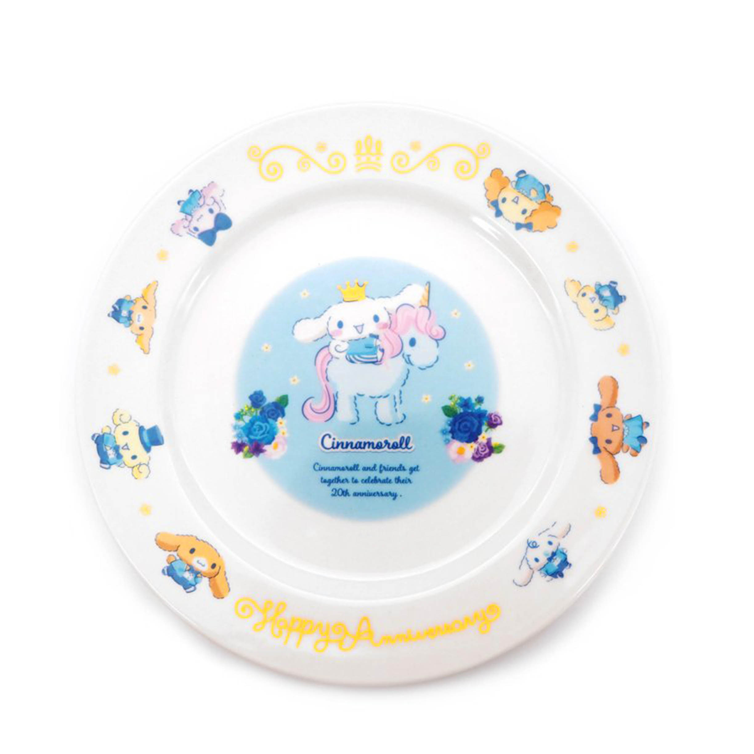 陶瓷圓盤-大耳狗 Cinnamoroll 20週年 金正陶器 三麗鷗 Sanrio 日本進口正版授權