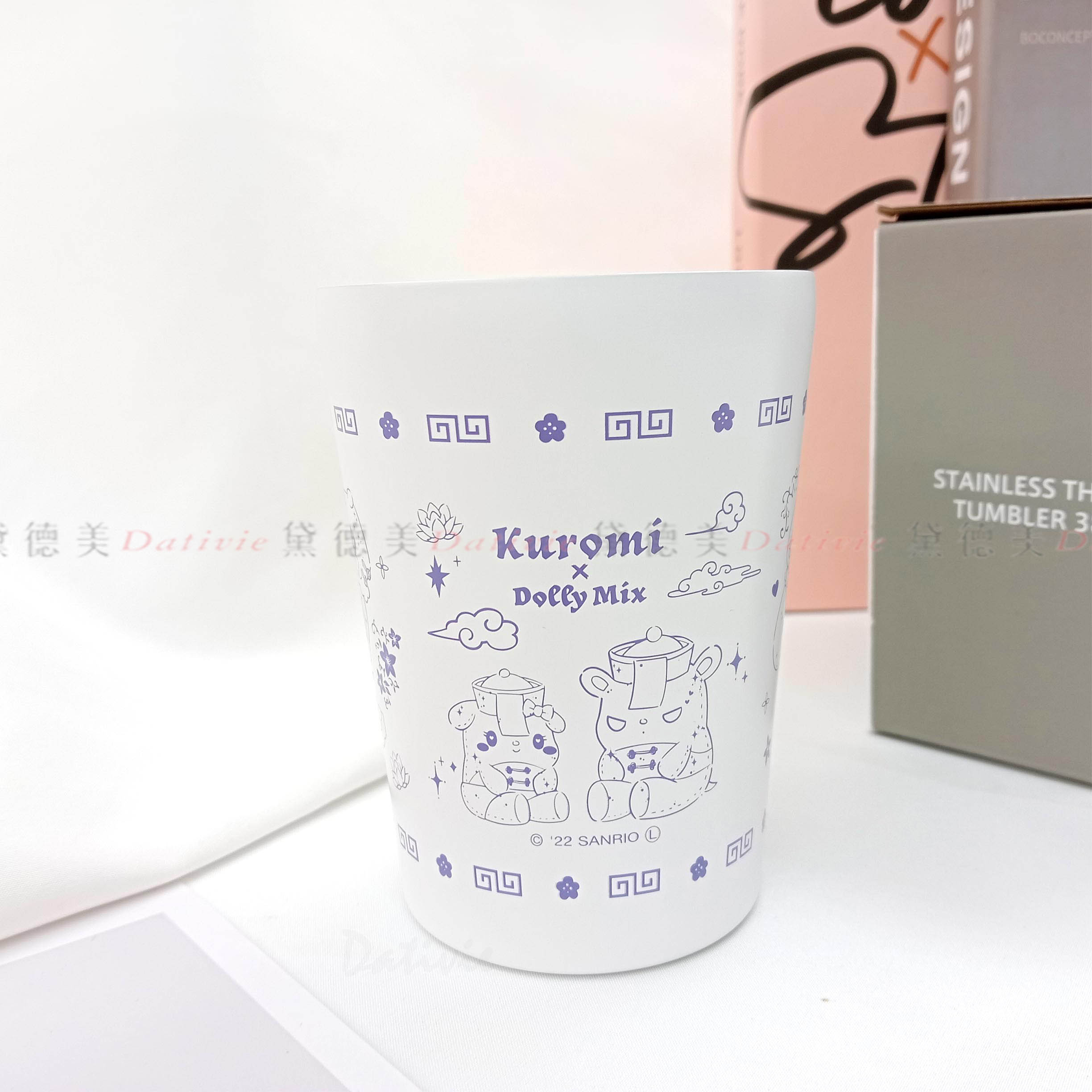 不鏽鋼杯 380ml-酷洛米 美樂蒂 KUROMI x DOLLY MIX 三麗鷗 Sanrio 日本進口正版授權