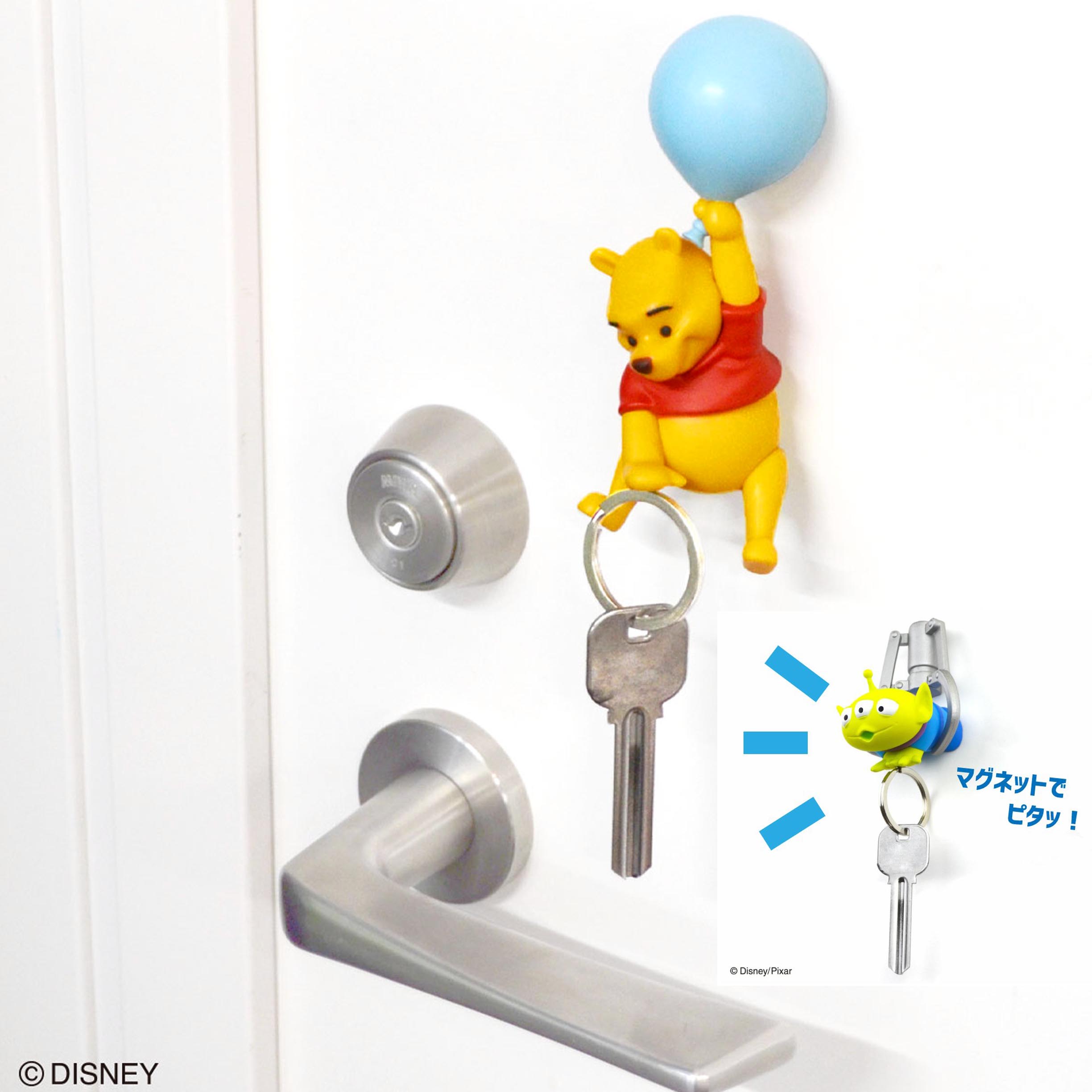 吸磁鑰匙座-小熊維尼 迪士尼 DISNEY 日本進口正版授權