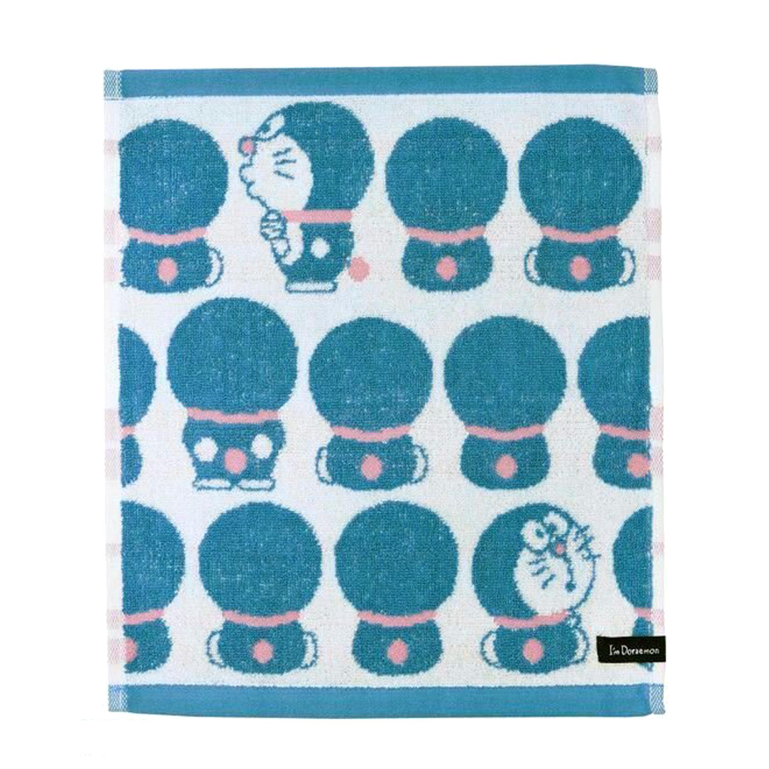 純棉方巾 33x36cm-哆啦A夢 DORAEMON 三麗鷗 Sanrio 日本進口正版授權