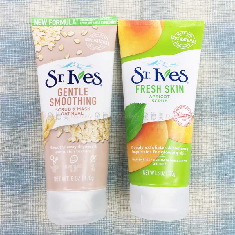 St. Ives臉部身體去角質磨砂霜 燕麥 杏桃 兩款 170g 美國進口