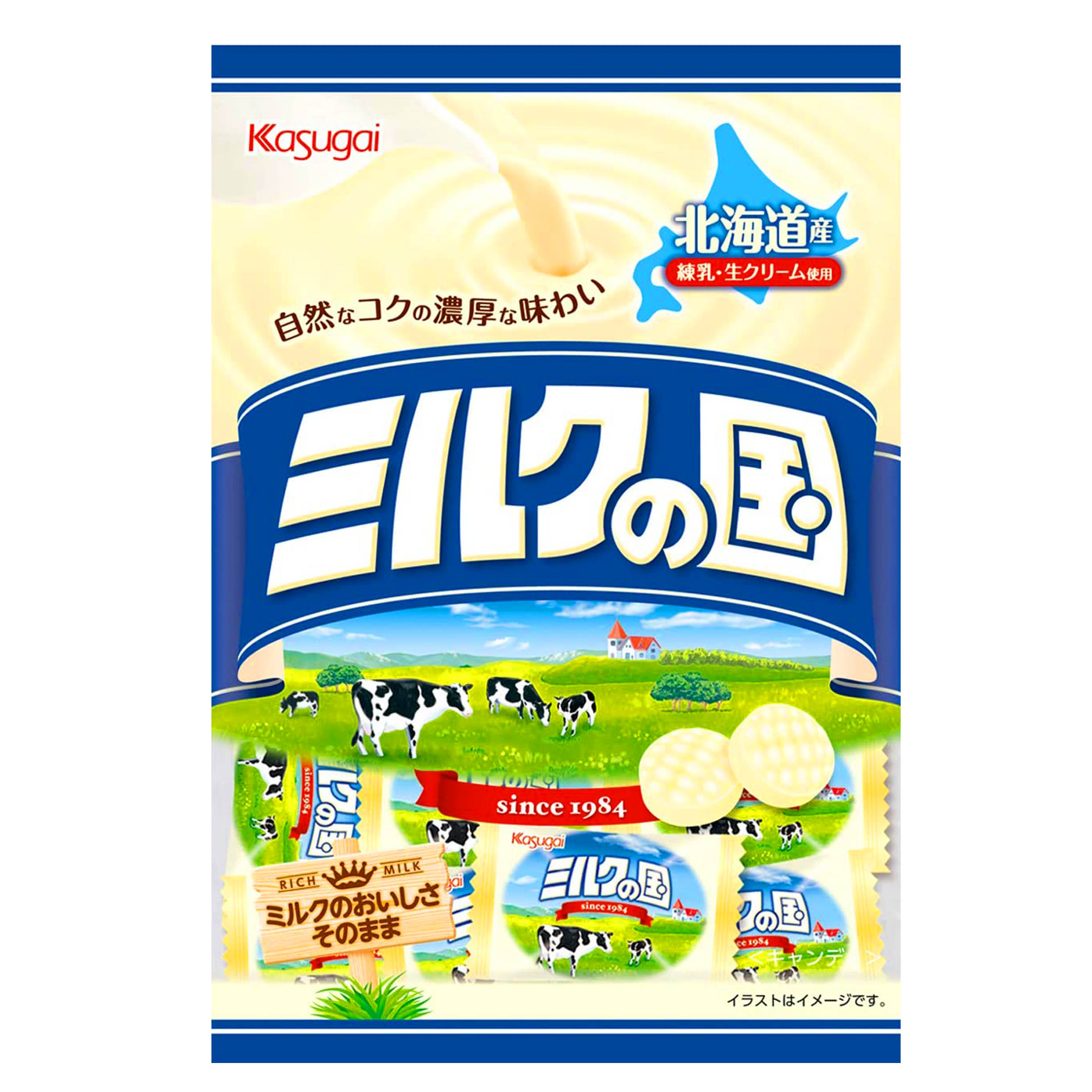 北海道牛奶王國牛奶糖 360g-北海道 煉乳 春日井製菓 Kasugai 日本進口製造