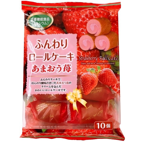 瑞士草莓蛋糕捲 170g 10入-日本進口製造