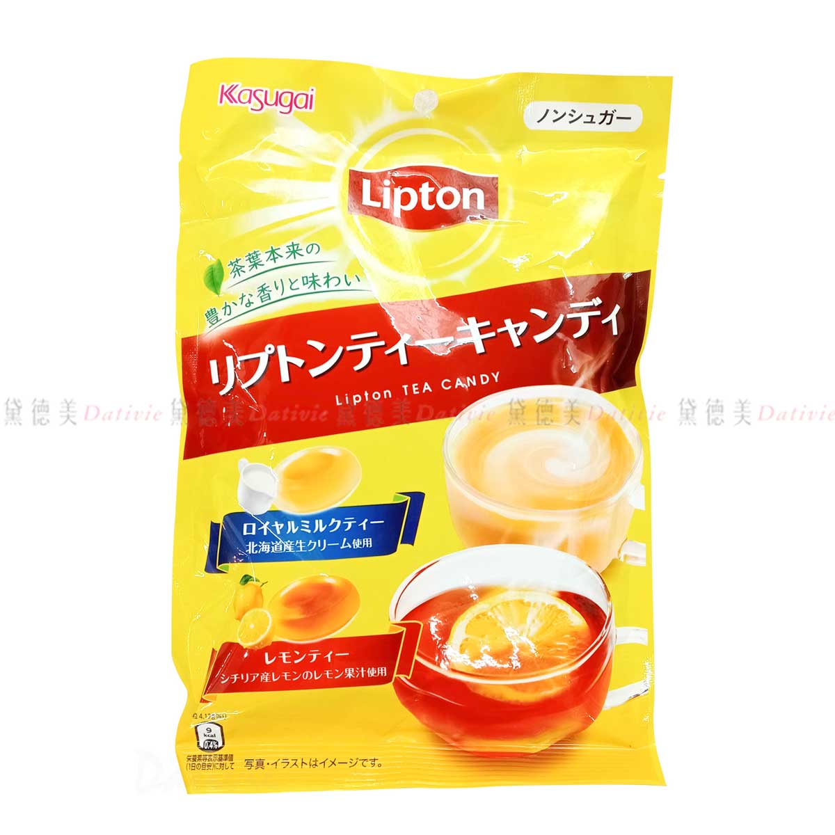 雙茶風味糖 58g-檸檬紅茶 皇家奶茶 春日井x立頓 kasugai Lipton 日本進口製造